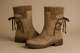 Lace - up side zip snow bootsAzizaK