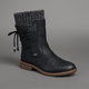 Lace - up side zip snow bootsAzizaK