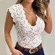 Lace V - Neck Tank TopAzizaK
