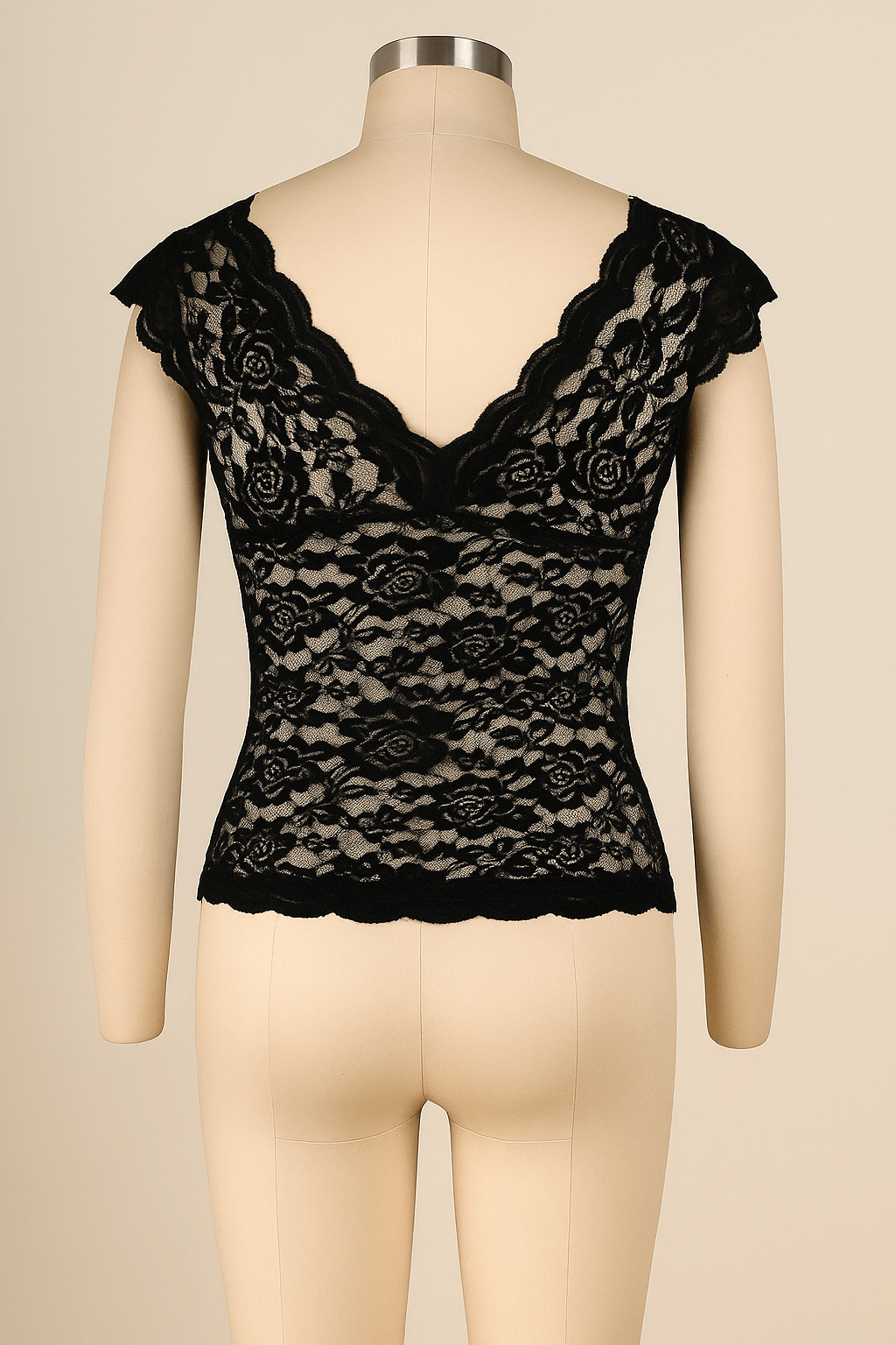 Lace V - Neck Tank TopAzizaK