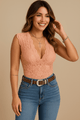 Lace V - Neck Tank TopAzizaK