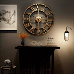 Large Size 3D Modern Wall Clock with Roman NumeralsAzizaK