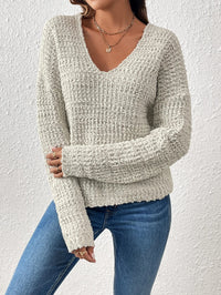 Lazy Style Knitted Sweater Solid Color Plush SweaterAzizaK