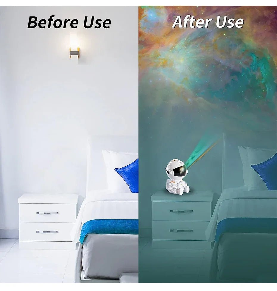 LED Astronaut Star Projector Night Light Starry Sky Projector Lamp Bedroom Decor Kids GiftsAzizaK