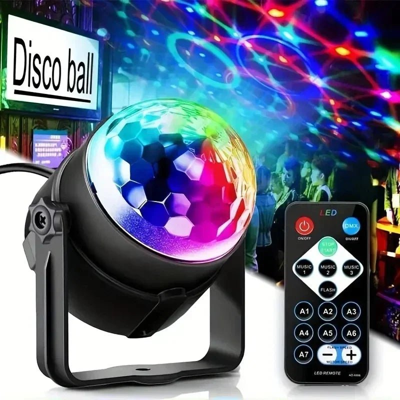 LED Stage Disco Light DJ Rotating Ball Strobe Remote Control Sound Control Magic Dancing Car RGB Christmas Gift Party Club Laser ShowAzizaK