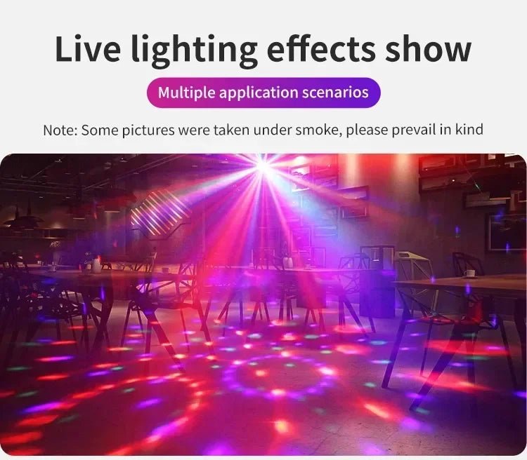 LED Stage Disco Light DJ Rotating Ball Strobe Remote Control Sound Control Magic Dancing Car RGB Christmas Gift Party Club Laser ShowAzizaK