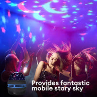 LED Starry Sky Lights Bedroom Night Lights 5V USB Atmosphere Decoration Projector 360° Rotating Lamp for Wedding ChristmasAzizaK