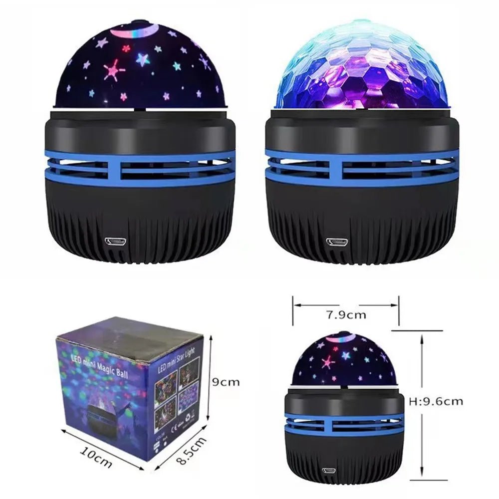 LED Starry Sky Lights Bedroom Night Lights 5V USB Atmosphere Decoration Projector 360° Rotating Lamp for Wedding ChristmasAzizaK