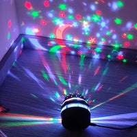 LED Starry Sky Lights Bedroom Night Lights 5V USB Atmosphere Decoration Projector 360° Rotating Lamp for Wedding ChristmasAzizaK