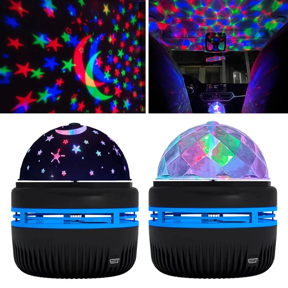 LED Starry Sky Lights Bedroom Night Lights 5V USB Atmosphere Decoration Projector 360° Rotating Lamp for Wedding ChristmasAzizaK