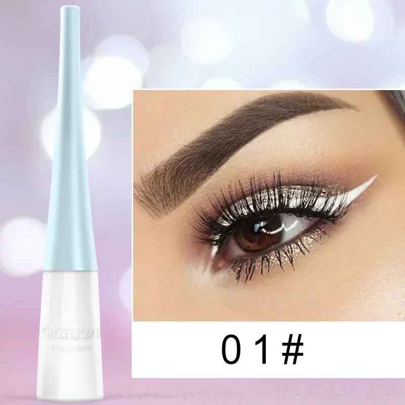 Liquid Blue Eyeliner Pencil Ultra - thin Long Lasting Quick Dry Smooth Rainbow Colorful Eye Liner Waterproof No Blooming CosmeticsAzizaK