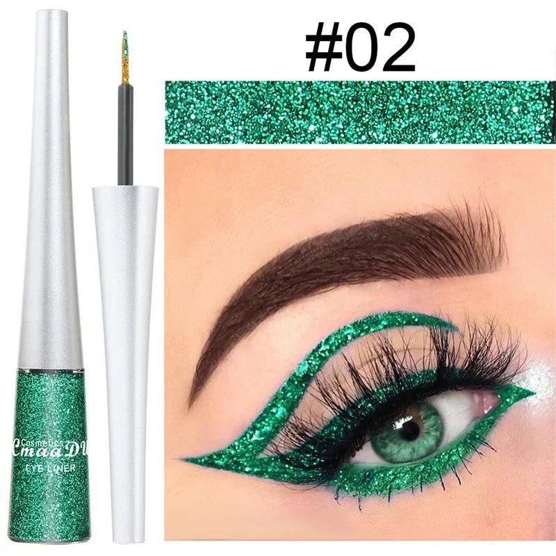 Liquid Blue Eyeliner Pencil Ultra - thin Long Lasting Quick Dry Smooth Rainbow Colorful Eye Liner Waterproof No Blooming CosmeticsAzizaK