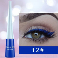 Liquid Blue Eyeliner Pencil Ultra - thin Long Lasting Quick Dry Smooth Rainbow Colorful Eye Liner Waterproof No Blooming CosmeticsAzizaK
