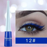 Liquid Blue Eyeliner Pencil Ultra - thin Long Lasting Quick Dry Smooth Rainbow Colorful Eye Liner Waterproof No Blooming CosmeticsAzizaK