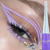 Liquid Blue Eyeliner Pencil Ultra - thin Long Lasting Quick Dry Smooth Rainbow Colorful Eye Liner Waterproof No Blooming CosmeticsAzizaK