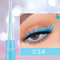 Liquid Blue Eyeliner Pencil Ultra - thin Long Lasting Quick Dry Smooth Rainbow Colorful Eye Liner Waterproof No Blooming CosmeticsAzizaK