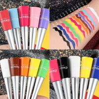 Liquid Blue Eyeliner Pencil Ultra - thin Long Lasting Quick Dry Smooth Rainbow Colorful Eye Liner Waterproof No Blooming CosmeticsAzizaK