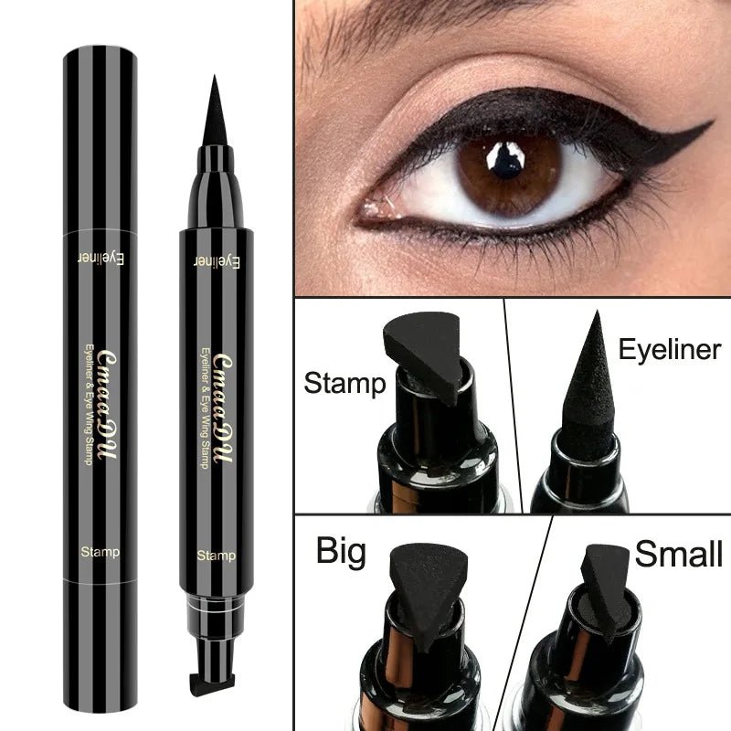 Liquid Eyeliner Stamp Marker Pen Waterproof Long Lasting Double - ended Cosmetic Makeup Eye LinerAzizaK