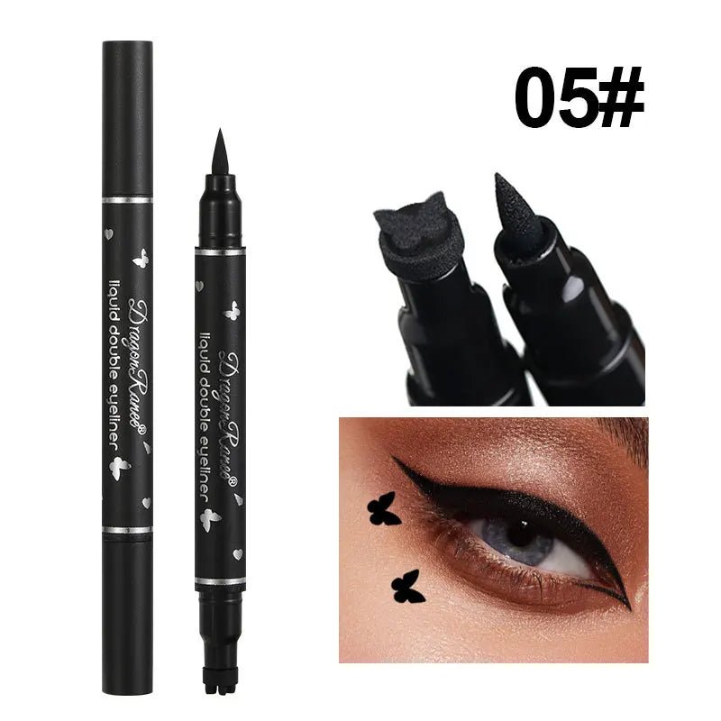 Liquid Eyeliner Stamp Marker Pen Waterproof Long Lasting Double - ended Cosmetic Makeup Eye LinerAzizaK