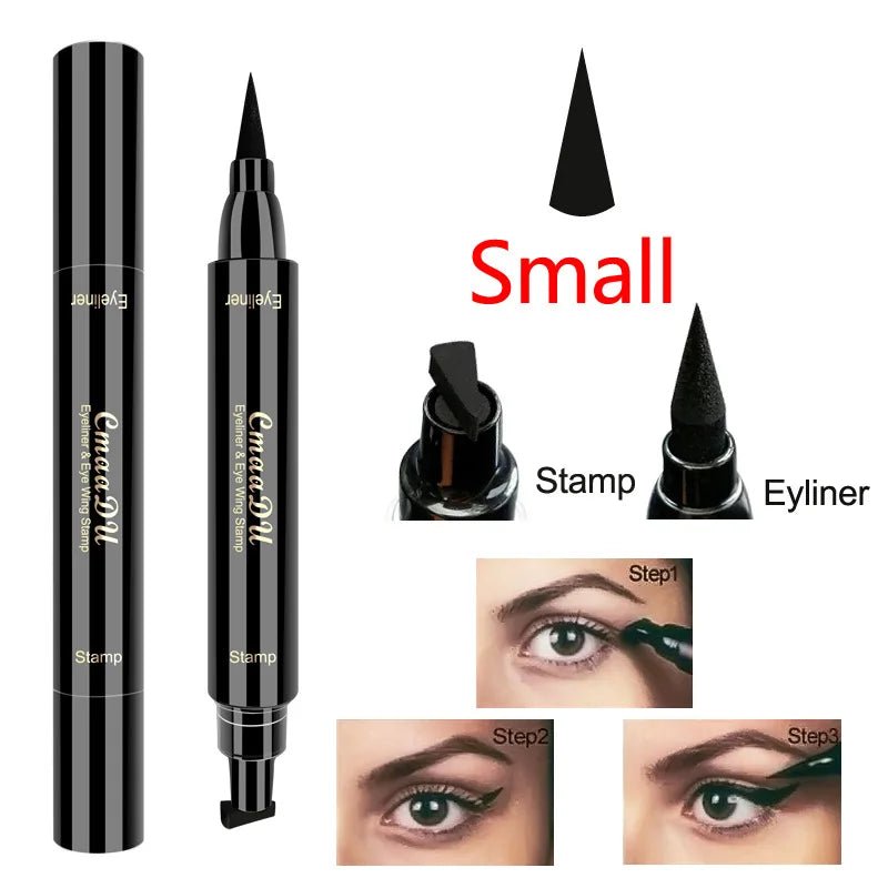 Liquid Eyeliner Stamp Marker Pen Waterproof Long Lasting Double - ended Cosmetic Makeup Eye LinerAzizaK