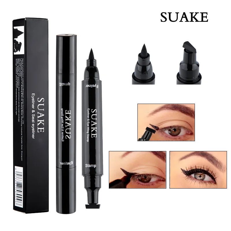 Liquid Eyeliner Stamp Marker Pen Waterproof Long Lasting Double - ended Cosmetic Makeup Eye LinerAzizaK