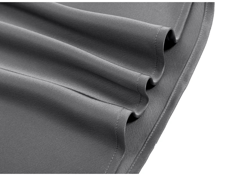 Long black satin skirtsAzizaK