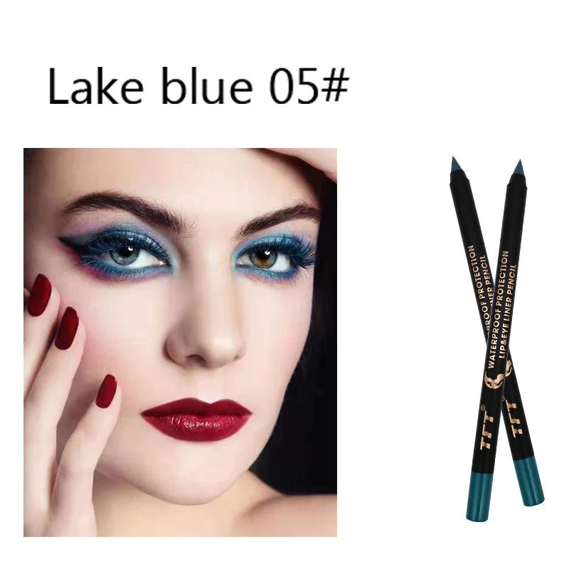 Long Lasting Eyeliner Pencil Colourful Pigment Waterproof Blue Black White Color Gel Eye Liner Pen Makeup Eye Beauty CosmeticsAzizaK