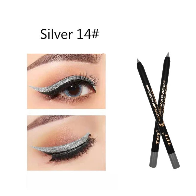 Long Lasting Eyeliner Pencil Colourful Pigment Waterproof Blue Black White Color Gel Eye Liner Pen Makeup Eye Beauty CosmeticsAzizaK