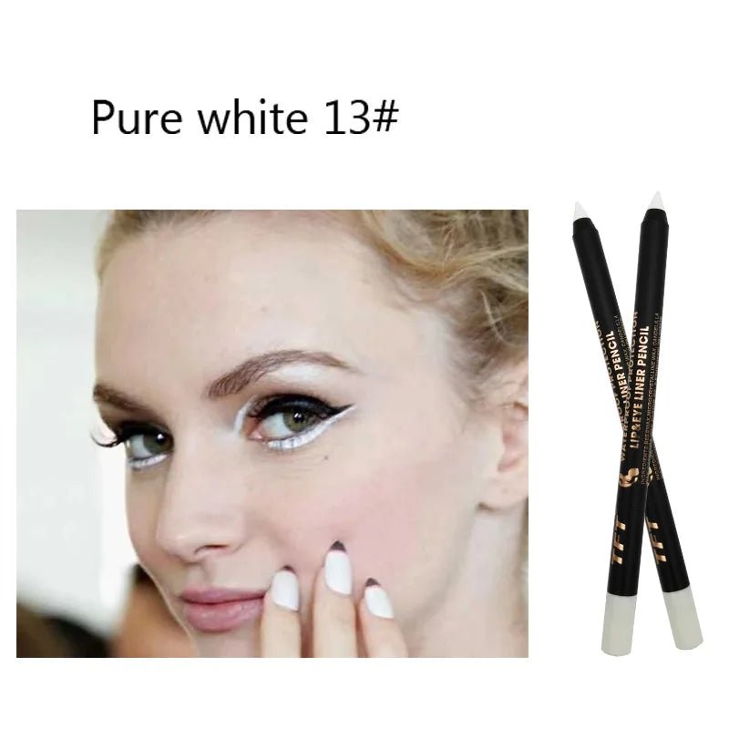 Long Lasting Eyeliner Pencil Colourful Pigment Waterproof Blue Black White Color Gel Eye Liner Pen Makeup Eye Beauty CosmeticsAzizaK