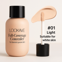 LOOKAVE Full - Coverage Concealer – Natural Finish for All Skin TypesAzizaK