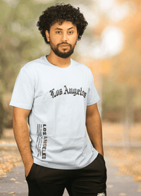 Los Angeles Printed Cotton T-ShirtAzizaK