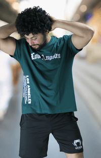 Los Angeles Printed Cotton T-ShirtAzizaK