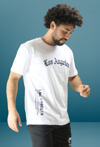 Los Angeles Printed Cotton T-ShirtAzizaK