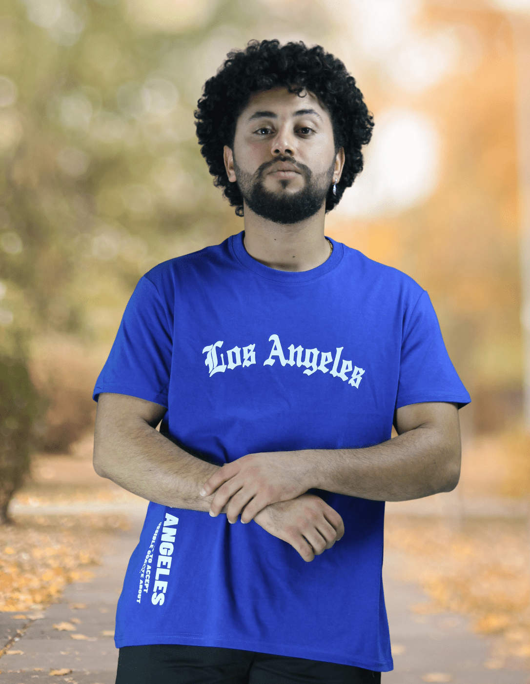 Los Angeles Printed Cotton T-ShirtAzizaK