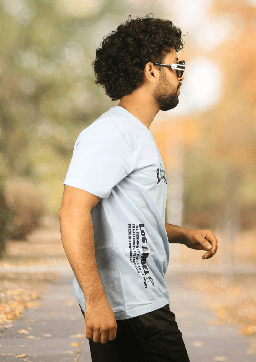 Los Angeles Printed Cotton T-ShirtAzizaK