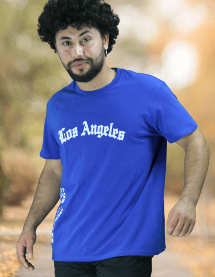 Los Angeles Printed Cotton T-ShirtAzizaK