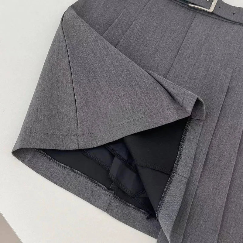 Lucy Ever Preppy Style A - Line SkirtAzizaK