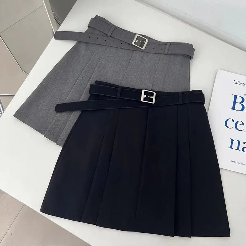 Lucy Ever Preppy Style A - Line SkirtAzizaK