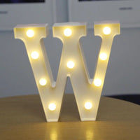 Luminous LED Alphabet Letters Digital Lamp Battery Warm Night Light for Home Wedding Birthday Christmas Party DecorationAzizaK