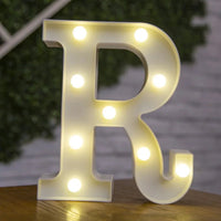 Luminous LED Alphabet Letters Digital Lamp Battery Warm Night Light for Home Wedding Birthday Christmas Party DecorationAzizaK