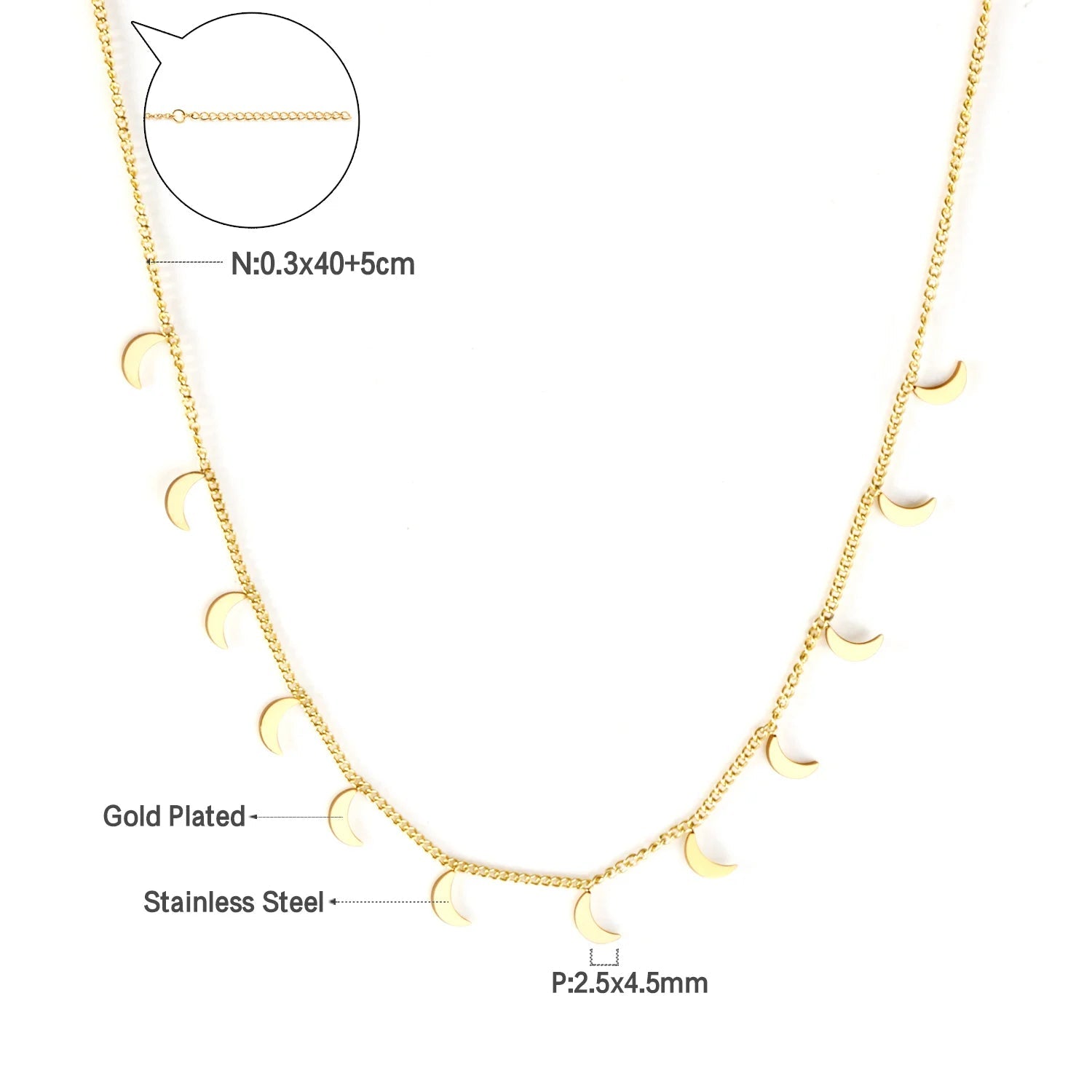 LUXUKISSKIDS Gold Chain NecklacesAzizaK