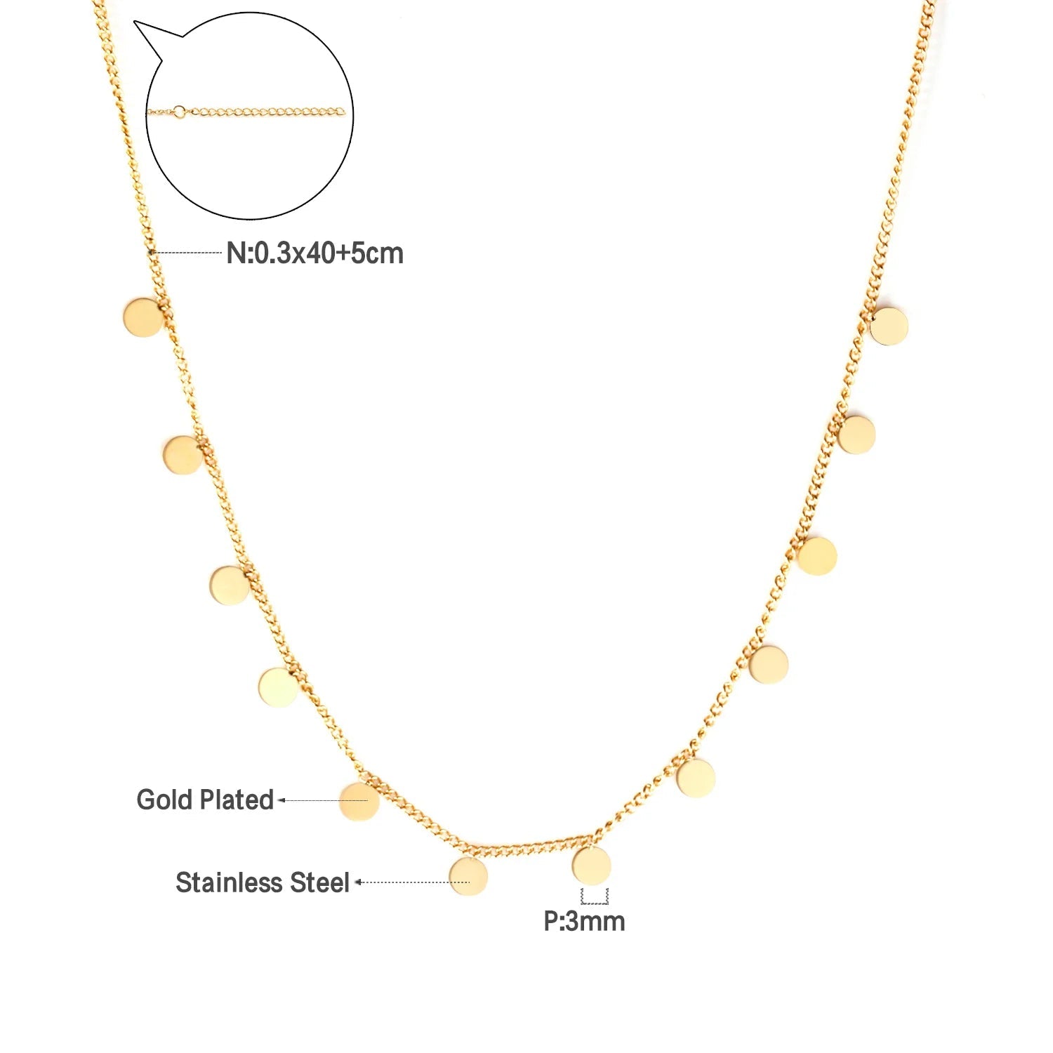 LUXUKISSKIDS Gold Chain NecklacesAzizaK