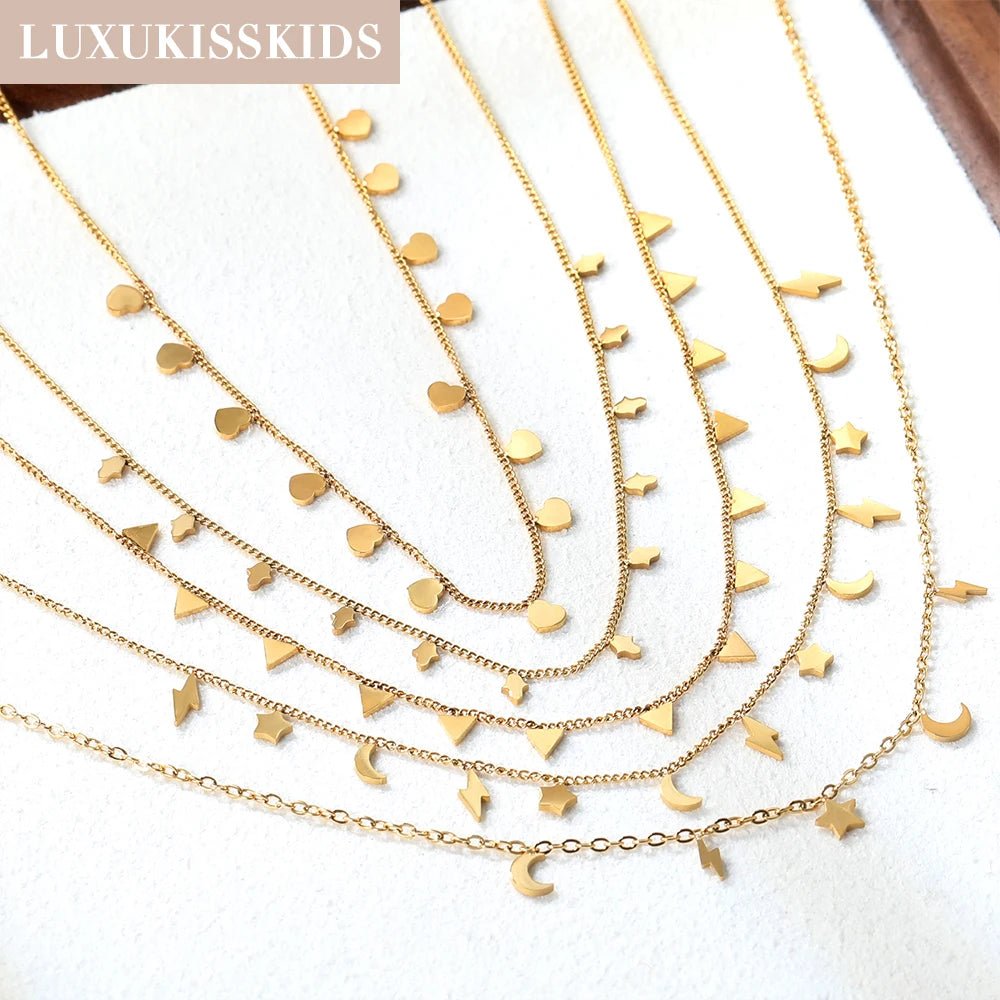 LUXUKISSKIDS Gold Chain NecklacesAzizaK