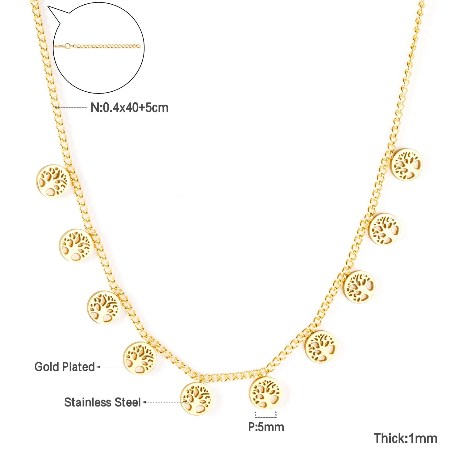 LUXUKISSKIDS Gold Chain NecklacesAzizaK