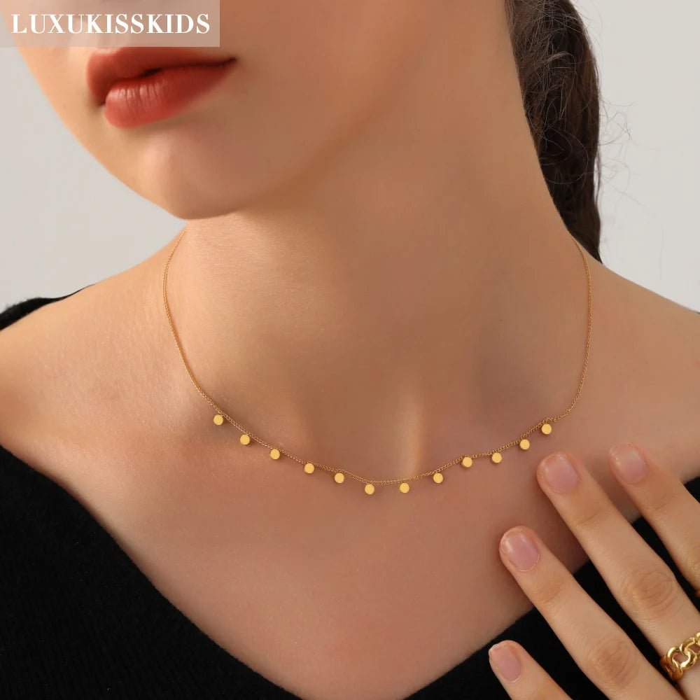 LUXUKISSKIDS Gold Chain NecklacesAzizaK