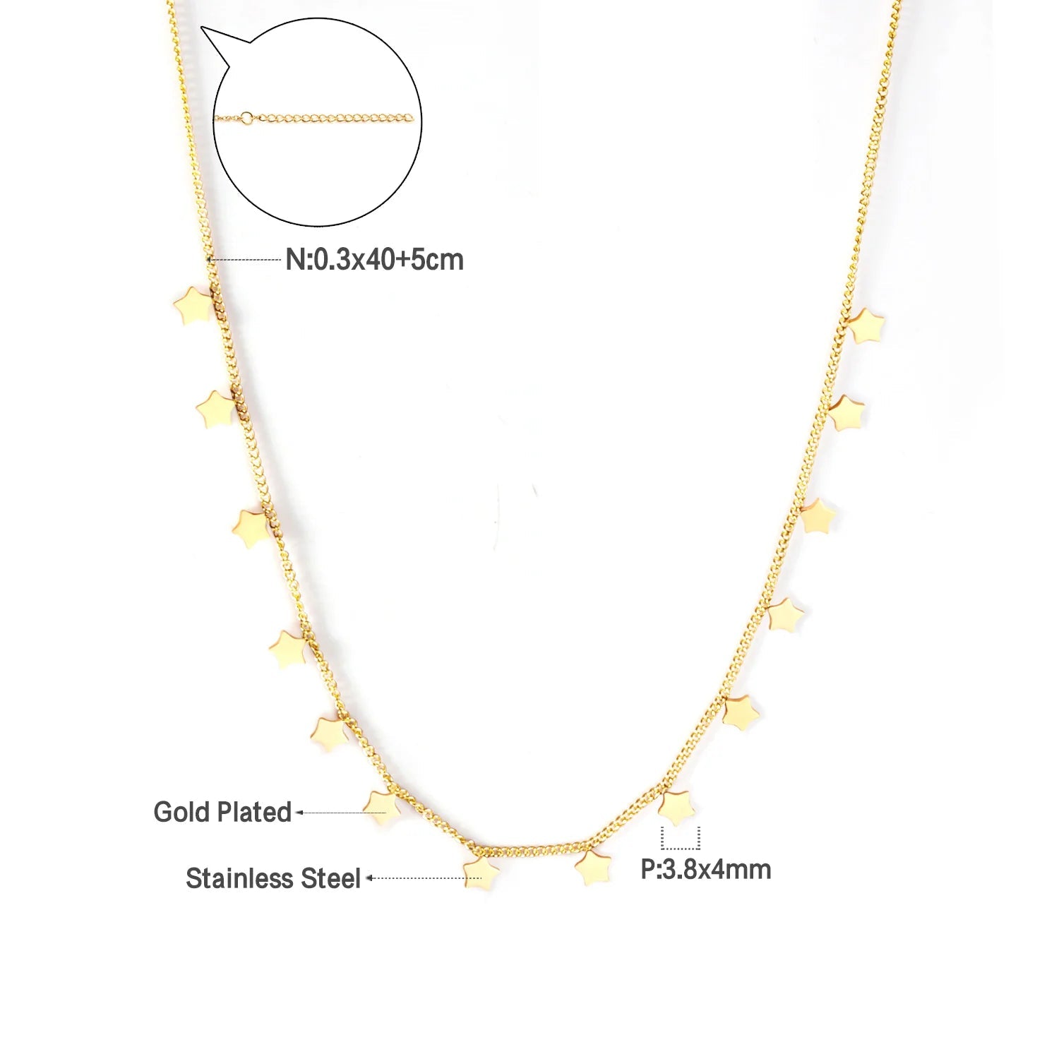 LUXUKISSKIDS Gold Chain NecklacesAzizaK