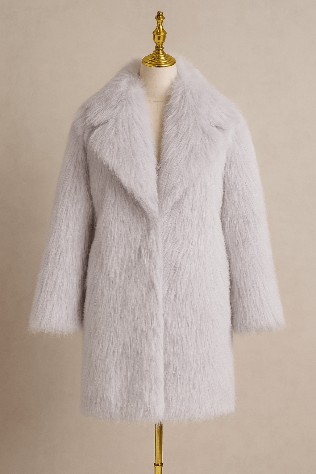 Luxurious Faux Fur CoatAzizaK