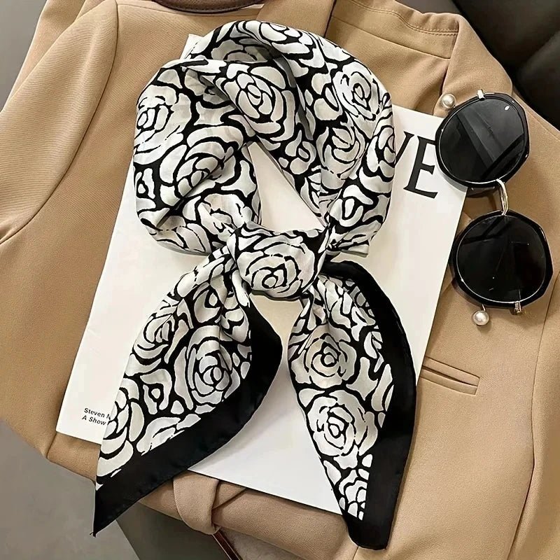 Luxury Brand Fashion Silk Square Scarf 70cmAzizaK