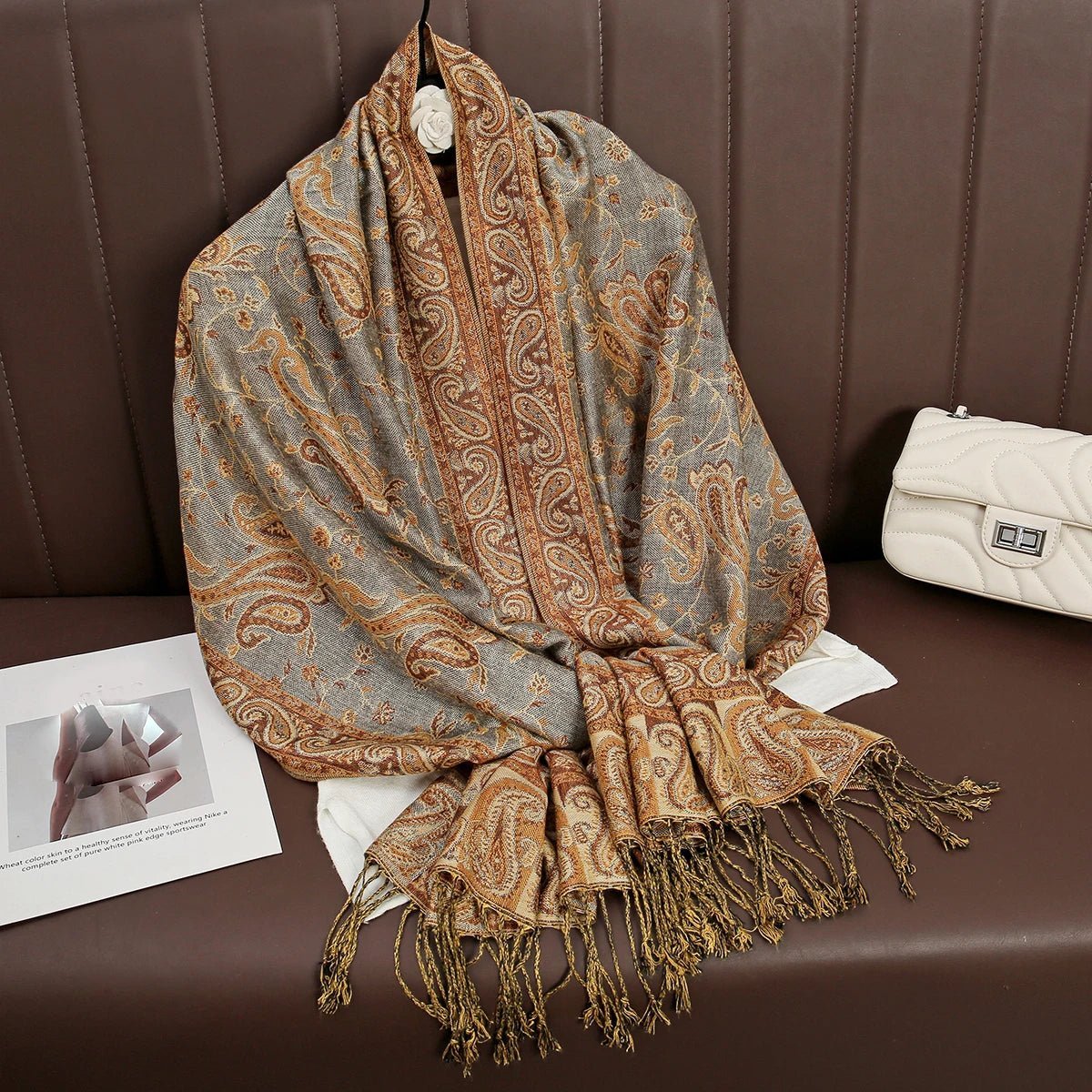 Luxury Brand Pashmina Cashmere ScarfAzizaK