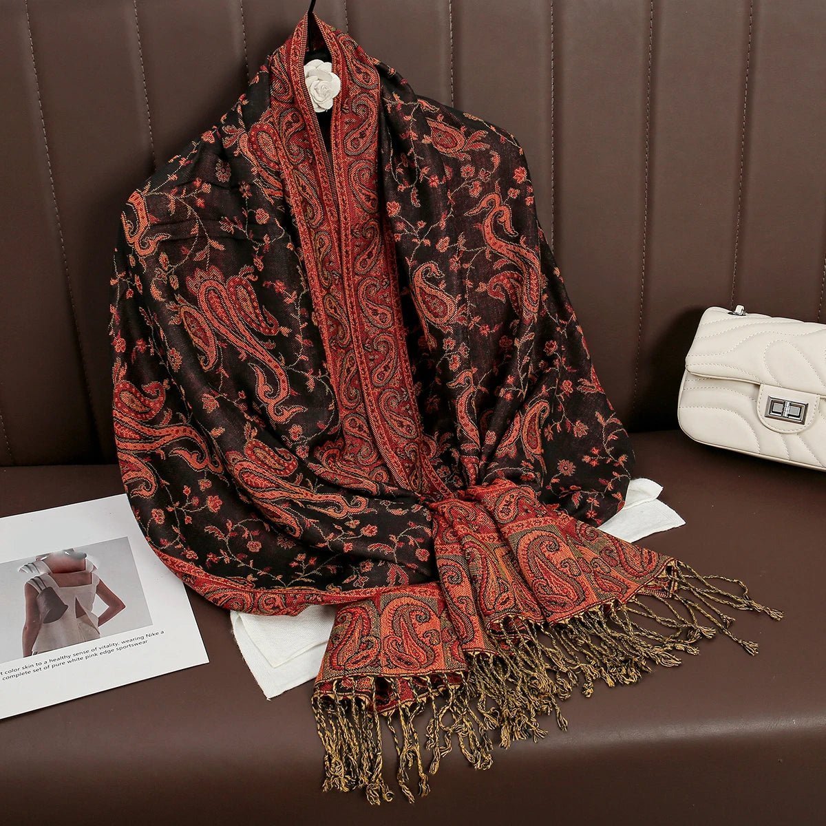 Luxury Brand Pashmina Cashmere ScarfAzizaK